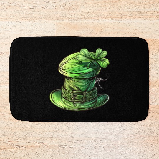 St Patrick Irish Green Hat Bath Mats