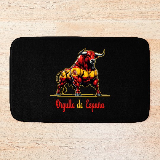The pride of Spain flag design Bath Mats