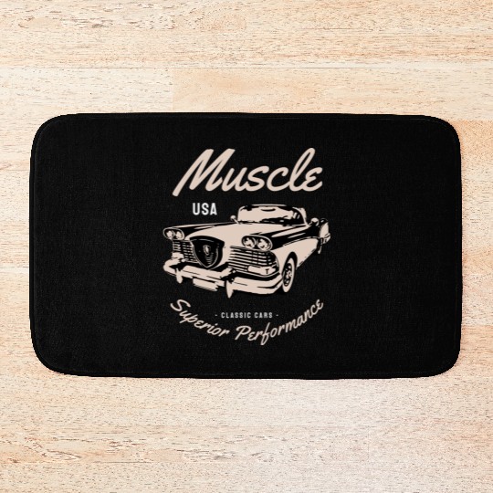 Muscle car superior performance Bath Mats