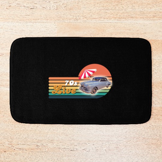 Retro old school style Bath Mats