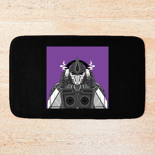 Mech Robot Square Poster (Design 2 | R80) Bath Mats