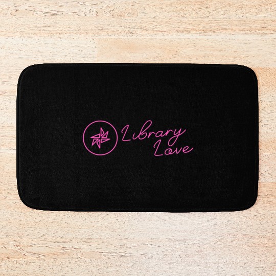 ALIA Library Love Neon Pink Solid Bath Mats