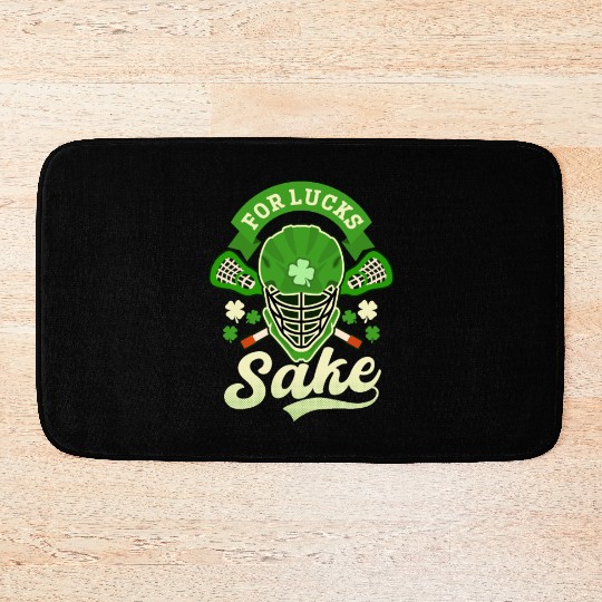 Lacrosse St. Patricks Day For Lucks Sake Bath Mats