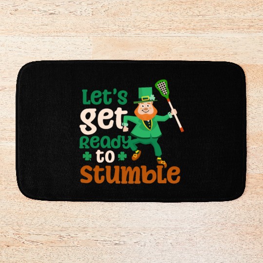 Lacrosse St. Patricks Day Ready To Stumble Bath Mats