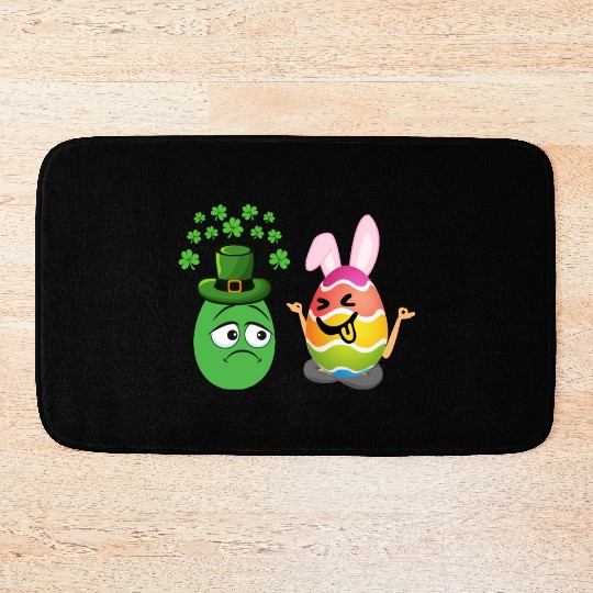 Easter Meets St. Patrick's A Festive Holiday Fusio Bath Mats