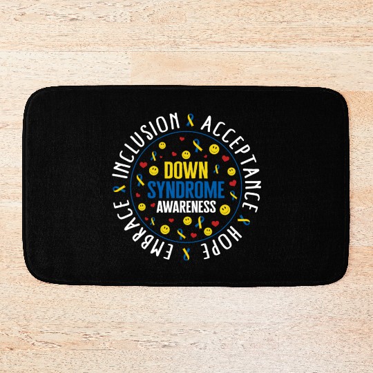 Down Syndrome Awareness Bath Mats, Embrace Inclusion
