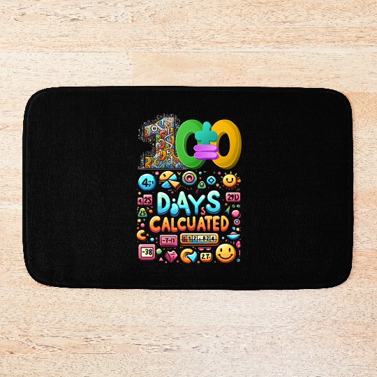 School Bath Mats, 100 Days Calculated Numbers