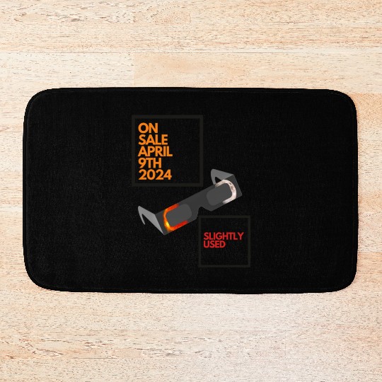 Used eclipse glasses Bath Mats
