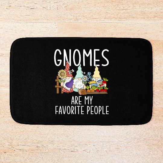 Funny Garden Gnomes Gnome Lover Bath Mats