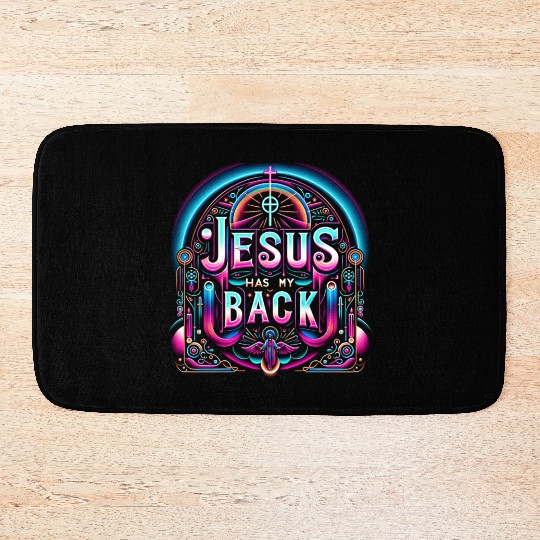 Jesus Has My Back 26 Bath Mats