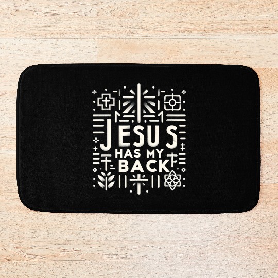 Jesus Has My Back 30 Bath Mats