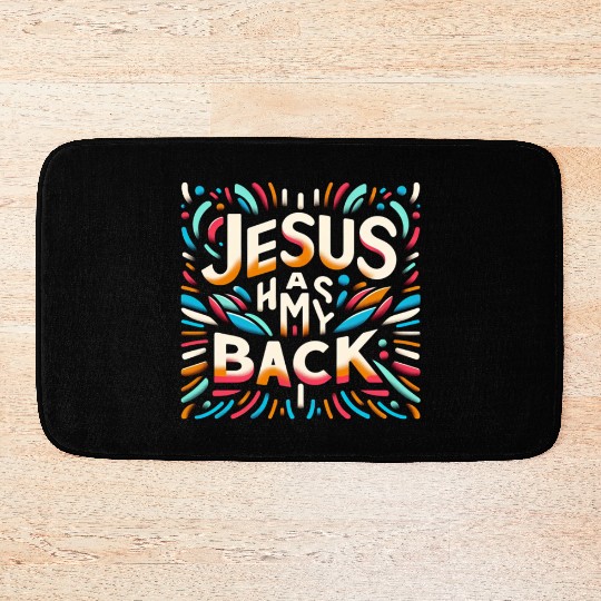 Jesus Has My Back 29 Bath Mats