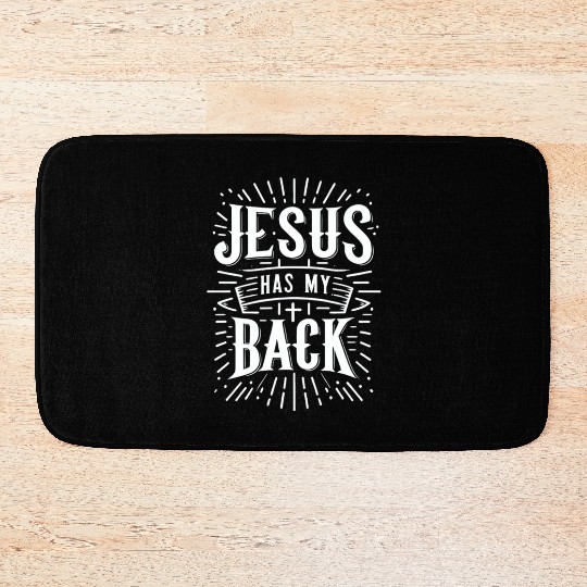 Jesus Has My Back 31 Bath Mats