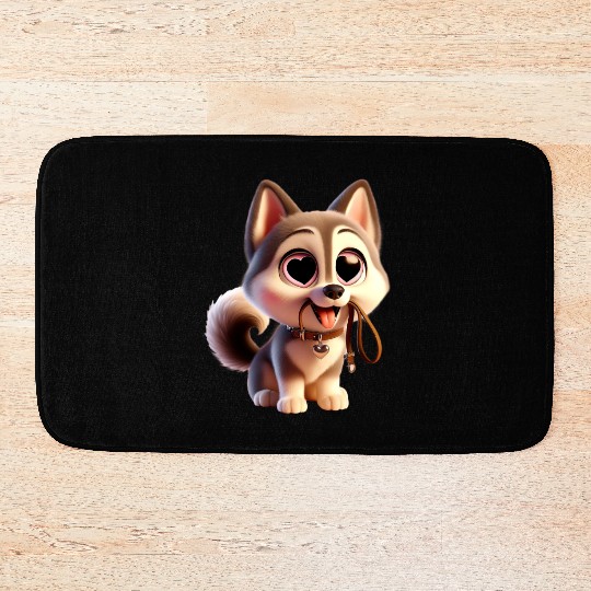 Charming Puppy Love Bath Mats
