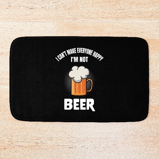 Funny Beer Lover Alcohol Quote Humor Bath Mats