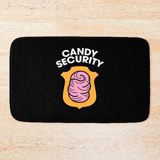 Candy Security Mom Dad Matching Birthday Costume Bath Mats