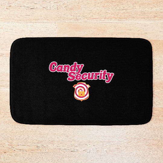 Candy Security Kids Parents Matching Birthday Bath Mats