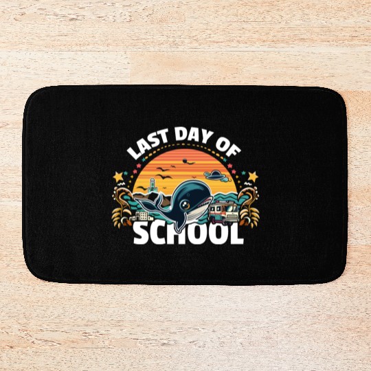 Last Day Of School Teacher Student Bath Mats