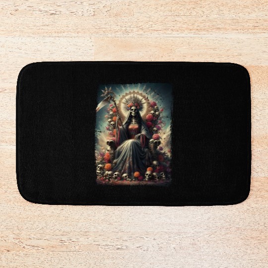 La Santa Muerte Saint Death Bath Mats