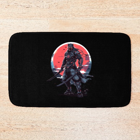 Anime Panther -Krieger Samurai Katana Bath Mats