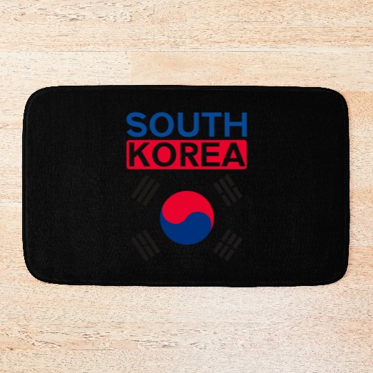 South Korea Korean Flag Bath Mats