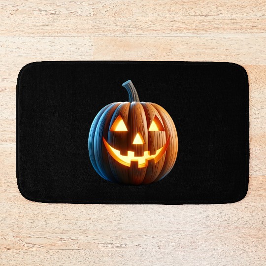 Jack o Lantern Pumpkin Bath Mats