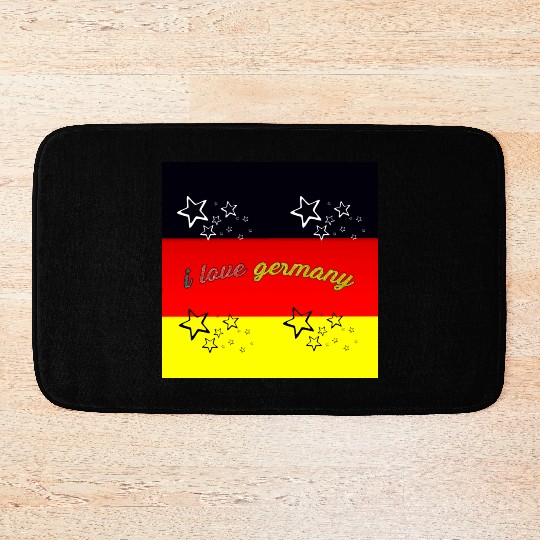 i love germany Bath Mats
