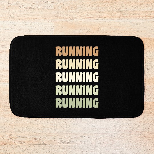 Love The Outdoors Running Conservation Men Women Bath Mats