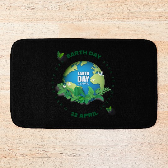 Earth day 22 april Bath Mats