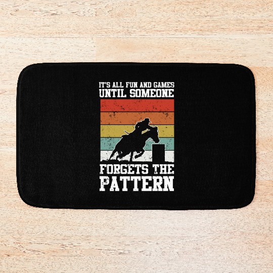 Fun And Games Funny Barrel Racing Bath Mats