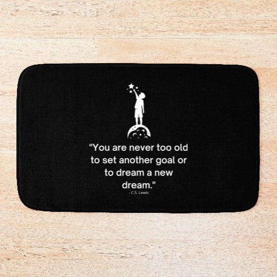 Motivational Quote - C. S. Lewis British writer Bath Mats