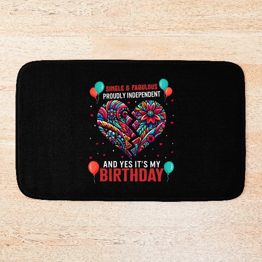 Single Awareness Bath Mats, Proudly Independent Yes