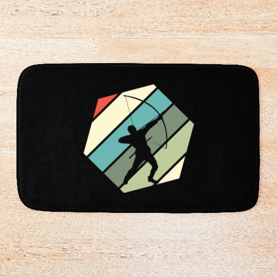 Retro Archer Archery Bath Mats