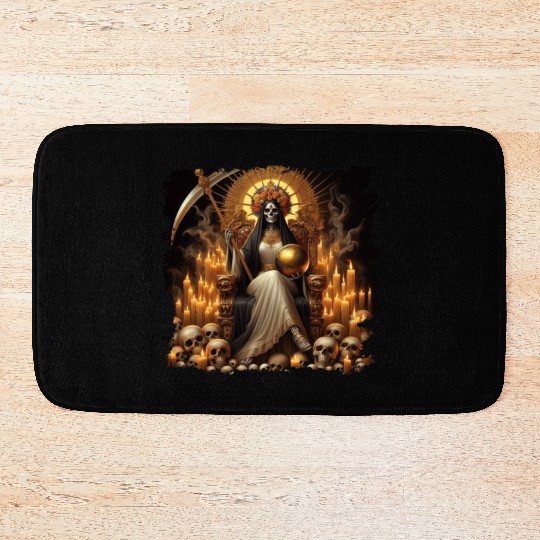 La Santa Muerte Saint Death Bath Mats