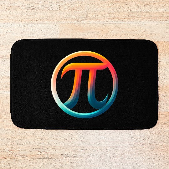 Pi Day Nerd Geek Love Math Pi Symbol Kids Men Bath Mats