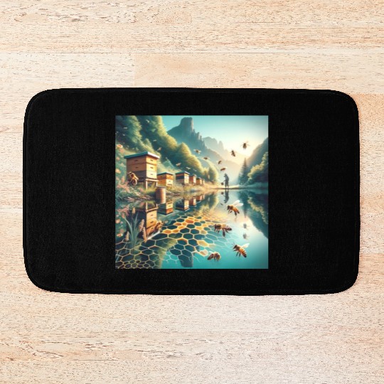 Honey Harvest Reflections Sweet Nectar Bath Mats