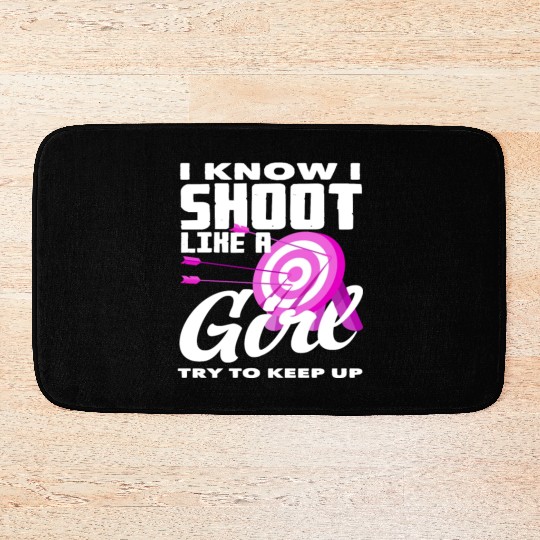 Women Archer Archery Bath Mats