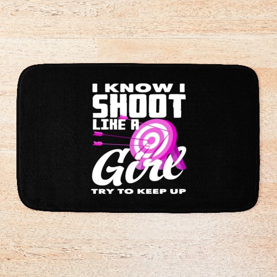 Women Archer Archery Bath Mats