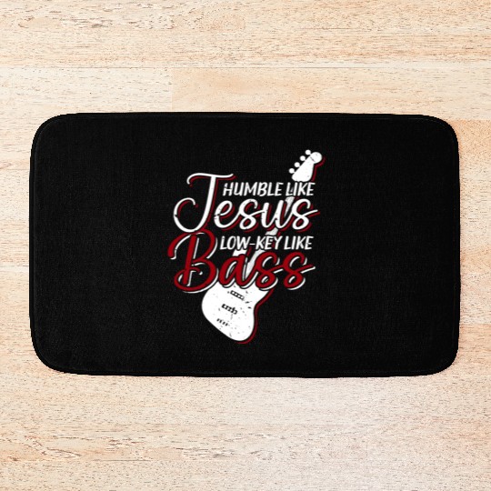 Bass Guitar Player Christian Bassist Bath Mats