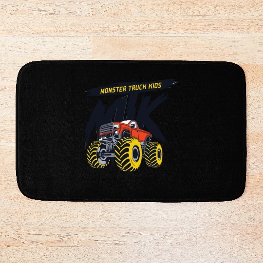monster trucks kids Bath Mats
