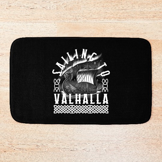 Vikings Bath Mats, Sailing To Valhalla Viking Ship