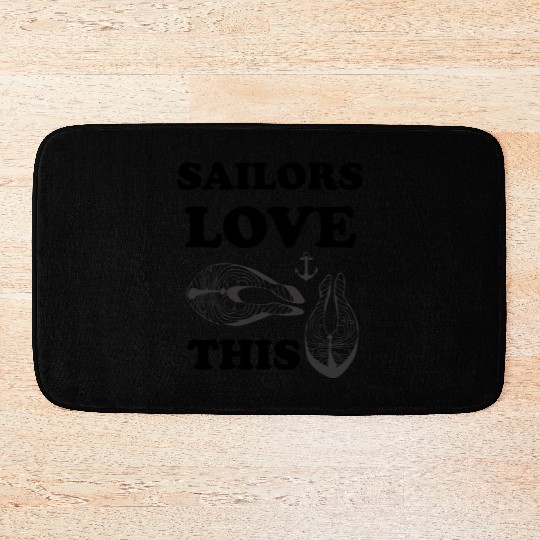 sailors love eating tuna seafarers club ompetition Bath Mats