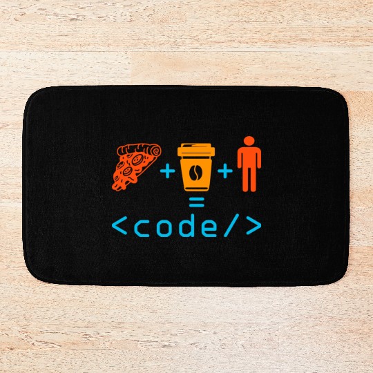 Programmer Coder Computer Nerd Geek Coding Funny Bath Mats