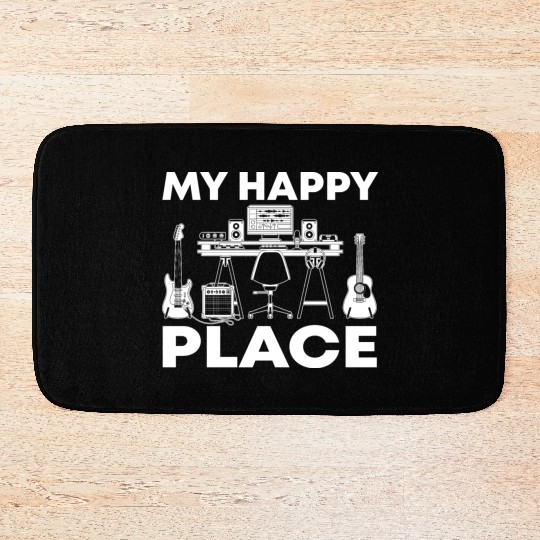 Funny Music Producer Sound Engineer Bath Mats
