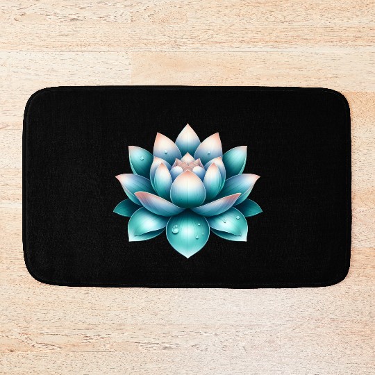 Serene Lotus Bath Mats