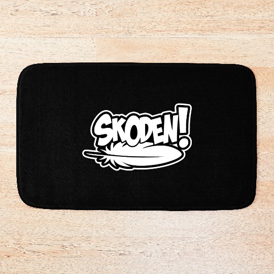 Skoden Native American slang funny rez dog Bath Mats