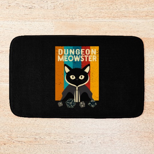 Dungeon Meowster Bath Mats