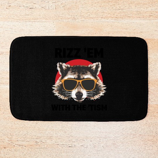 Rizz God: Autism Awareness Opossum Bath Mats