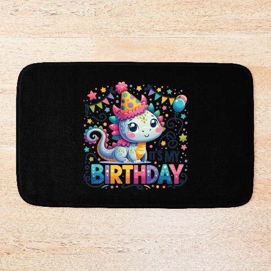 Its My Birthday Sweet Birthday Dragon Bath Mats