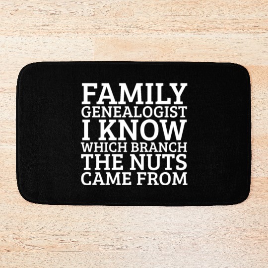 Family Genealogist Ancestry Lineage Genealogy Bath Mats